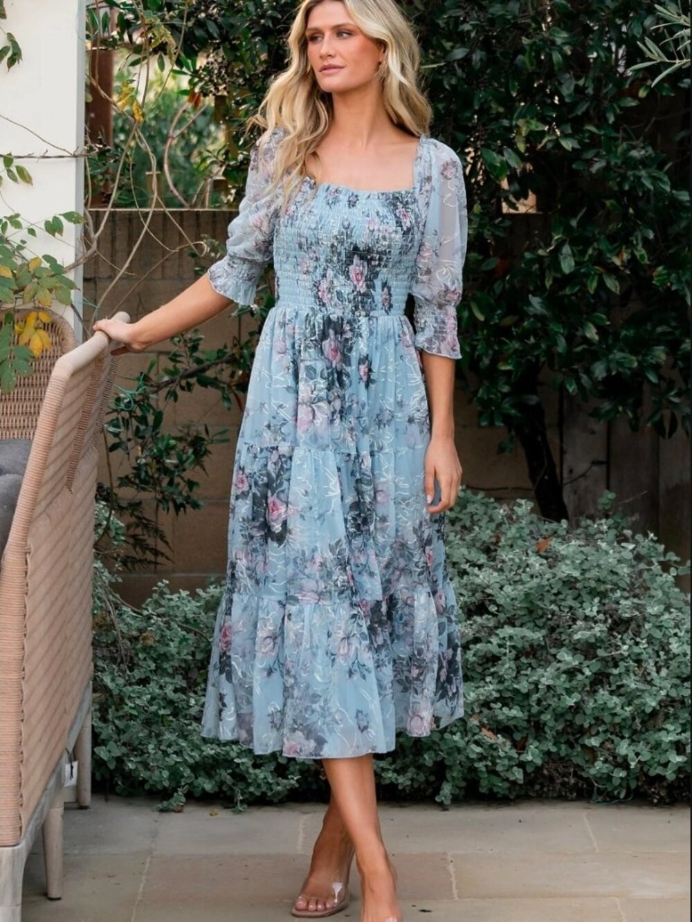 Fabian Jacquard Midi Dress